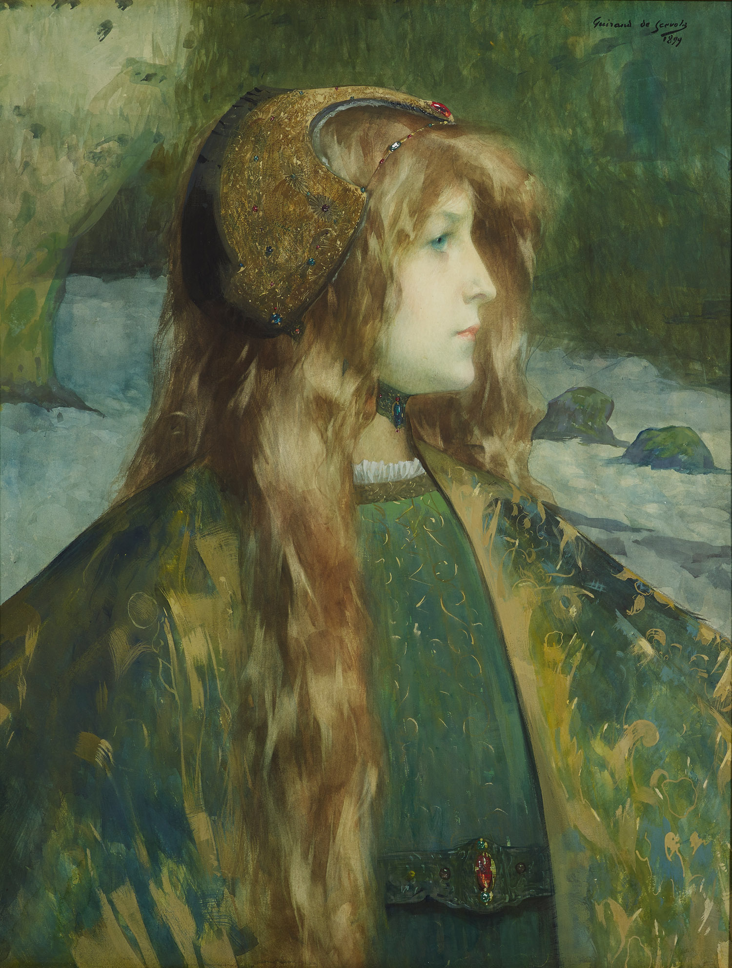 Jeune princesse de profil
1899
